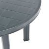 Patio Table Green 35" Plastic