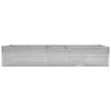 Garden Raised Bed Galvanized Steel 157.5"x31.5"x17.7" Gray