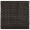 Patio Bar Table Brown 23.8"x23.8"x43.5" Poly Rattan