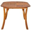 Patio Table 79.1"x39.4"x29.5" Solid Acacia Wood