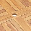 Folding Patio Table 47.2"x47.2"x29.5" Solid Teak Wood