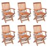 7 Piece Outdoor Dining Set Solid Acacia Wood