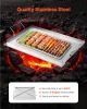 23x16 in Flat Top Griddle Stainless Steel Universal BBQ Grill Pan Cookware