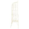 Patio Bench 37.4" Iron Antique White