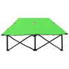 Two Person Folding Sun Lounger Green Steel