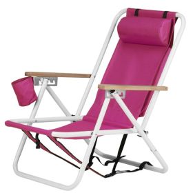 1pc 23x21.7x31.5in Beach Chair Barbie Pink
