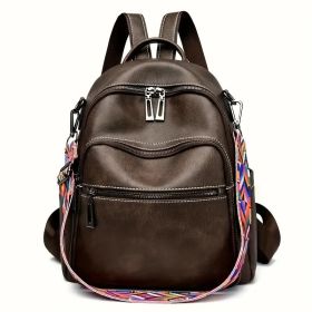 Purse For Women Fashion Faux Leather Convertible Shoulder Handbag Travel Bag Satchel Rucksack Ladies Bag (Option: Style8)