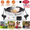 1000W Electric Single Burner Portable Heating Hot Plate Stove Countertop RV Hotplate with 5 Temperature Adjustments Portable Handles