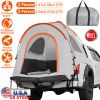 Truck Bed Tent Waterproof Windproof Pickup Truck Tent with Carry Bag 5.41-6.56FT Bed Rainfly PU2000mm Waterproof for Camping Travel