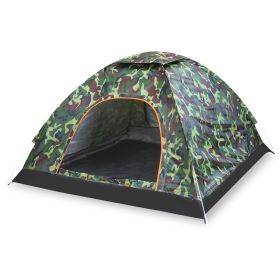 3/4 Person Instant Pop Up Dome Tent Waterproof Camping Tent w/Mosquito Net Doors Bags (Option: PopUpTent4Men)