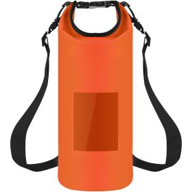 Floating Waterproof Dry Bag Floating Dry Sacks with Observable Window 5L Roll Top Lightweight Dry Storage Bag for Kayaking Rafting Boating Swimming Ca (Option: FloatingBag5LOrange)