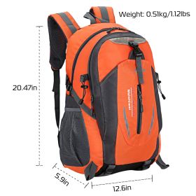 36L Outdoor Backpack Waterproof Daypack Travel Knapsack (Option: Orange)