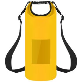 Floating Waterproof Dry Bag Floating Dry Sacks with Observable Window 5L Roll Top Lightweight Dry Storage Bag for Kayaking Rafting Boating Swimming Ca (Option: FloatingBag5LYellow)