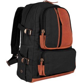 RETRO VINTAGE AIRMAN'S RUCKSACK (Option: Black)