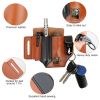 Multi-tool Sheath for Belt Leather EDC Pocket Organizer for Men EDC Leather Pouch Flashlight Sheath