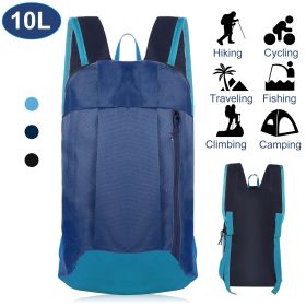 10L Outdoor Sport Backpack Waterproof Daypack Travel Knapsack Schoolbag for Sports Traveling Climbing Cycling Hiking (Option: Blue)