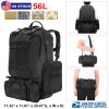 56L Military Tactical Backpack Rucksacks Army Assault Pack Combat Backpack Pouch for Hunting Trekking Camping Travel