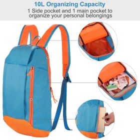 10L Outdoor Sport Backpack Waterproof Daypack Travel Knapsack Schoolbag for Sports Traveling Climbing Cycling Hiking (Option: NavyBlue)
