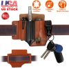 Multi-tool Sheath for Belt Leather EDC Pocket Organizer for Men EDC Leather Pouch Flashlight Sheath