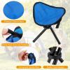 Folding Tripod Stool Outdoor Foldable Travel Chair Portable Stable Seat For Camping Fishing Travel Hiking Garden Beach