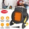 1500W Portable Electric Space Heater Personal Fan w/ Overheat Protection Adjustable Temperature Ceramic Heater for Bedroom Office Desk