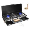 3 Burner Camping Stove 20000 BTU Portable Foldable Propane Stove With Toast Tray Windshield Portable Handle Outdoor Cooking Gas Stove For RV Camping B