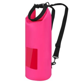 Floating Waterproof Dry Bag Floating Dry Sacks with Observable Window 10L Roll Top Lightweight Dry Storage Bag for Kayaking Rafting Boating Swimming C (Option: FloatingBag10LPink)