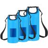 Floating Waterproof Dry Bag Floating Dry Sacks with Observable Window 10L Roll Top Lightweight Dry Storage Bag for Kayaking Rafting Boating Swimming C