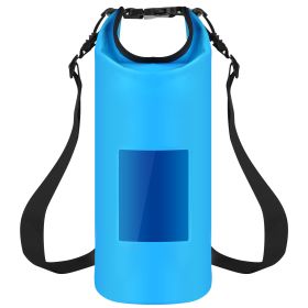 Floating Waterproof Dry Bag Floating Dry Sacks with Observable Window 5L Roll Top Lightweight Dry Storage Bag for Kayaking Rafting Boating Swimming Ca (Option: FloatingBag5LBlue)