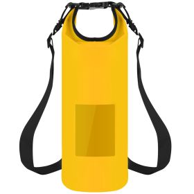 Floating Waterproof Dry Bag Floating Dry Sacks with Observable Window 10L Roll Top Lightweight Dry Storage Bag for Kayaking Rafting Boating Swimming C (Option: FloatingBag10LYellow)