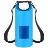 Floating Waterproof Dry Bag Floating Dry Sacks with Observable Window 20L Roll Top Lightweight Dry Storage Bag for Kayaking Rafting Boating Swimming C
