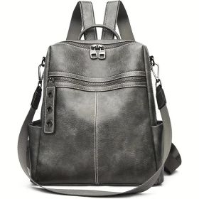 Purse For Women Fashion Faux Leather Convertible Shoulder Handbag Travel Bag Satchel Rucksack Ladies Bag (Option: Style5)