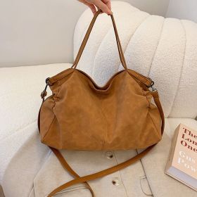 Simple Versatile Large Capacity Bag For Women (Option: Brown-Free Size)