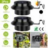 2Pcs Solar Powered Gutter Lights Outdoor IP65 Waterproof Dusk to Dawn Sensor Security Lamps Solar Wall Fence Yard Lamps
