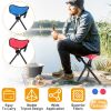 Folding Tripod Stool Outdoor Foldable Travel Chair Portable Stable Seat For Camping Fishing Travel Hiking Garden Beach