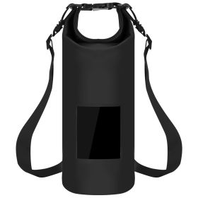 Floating Waterproof Dry Bag Floating Dry Sacks with Observable Window 20L Roll Top Lightweight Dry Storage Bag for Kayaking Rafting Boating Swimming C (Option: FloatingBag20LBlack)