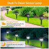 4Pcs Solar Pathway Lights Outdoor Garden Solar Lights Waterproof Landscape Solar Lawn Lamps For Yard Driveway Walkway Patio