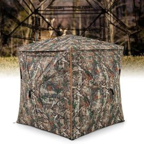 5-IN-1 Detachable Hunting Blind for 2-3 People with Skylight (Main Material: oxford fabric, Main Color: Brown)