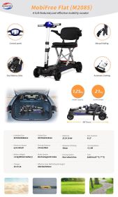 M2085-Foldable travel mobility scooter (Color: as Pic)