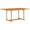 Patio Table 59.1"x35.4"x29.5" Solid Teak Wood