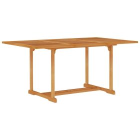 Patio Table 59.1"x35.4"x29.5" Solid Teak Wood (SKU: 315103)