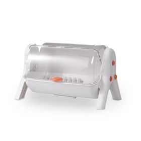 Kitchen Double Layer Cupboards Utensil Storage Box Plastic with Lid Dish Tray Drain Bowl Rack Storage Shelf (size: one-layer)