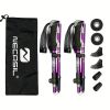 Five Section Folding Trekking Cane For Hiking And Walking - Lightweight 7075 Aluminum, Strong And Durable Outer Lock And High-density EVA Grip