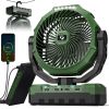 Camping 12000mAh Fan - 9-Inch Rechargeable Battery Operated Fan  USB Table Fan with 4 Speeds