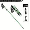 "Professional Adjustable Hiking Sticks - 5-Section Compact Design, Secure Flip-Lock - Men/Women Outdoor Gear"