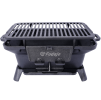 76292981 Small charcoal grill table cast iron frying pan, 100% high quality cast iron, exquisite craftsmanship, outdoor oval cast iron grill