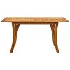Patio Table 59.1"x35.4"x29.5" Solid Acacia Wood