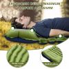 Single Inflatable Camping Mattress with Built in Pillow and Foot Pump Lightweight Sleeping Pad for Backpacking Hiking Travel and Tent Easy to Inflate