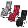 71x22in Plus Type Chaise Lounger Cushion Recliner Rocking Chair Sofa Mat Deck Chair Cushion for Outdoor Patio Garden