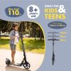 Folding Kick Scooter Outdoor Adult Ride Portable Lightweight Adjustable 2 Wheels with brake suspension